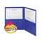 Smead 11 in. x 8.5 in. Poly 2-Pocket Folder with Security Pocket - Blue (5/Pack)
